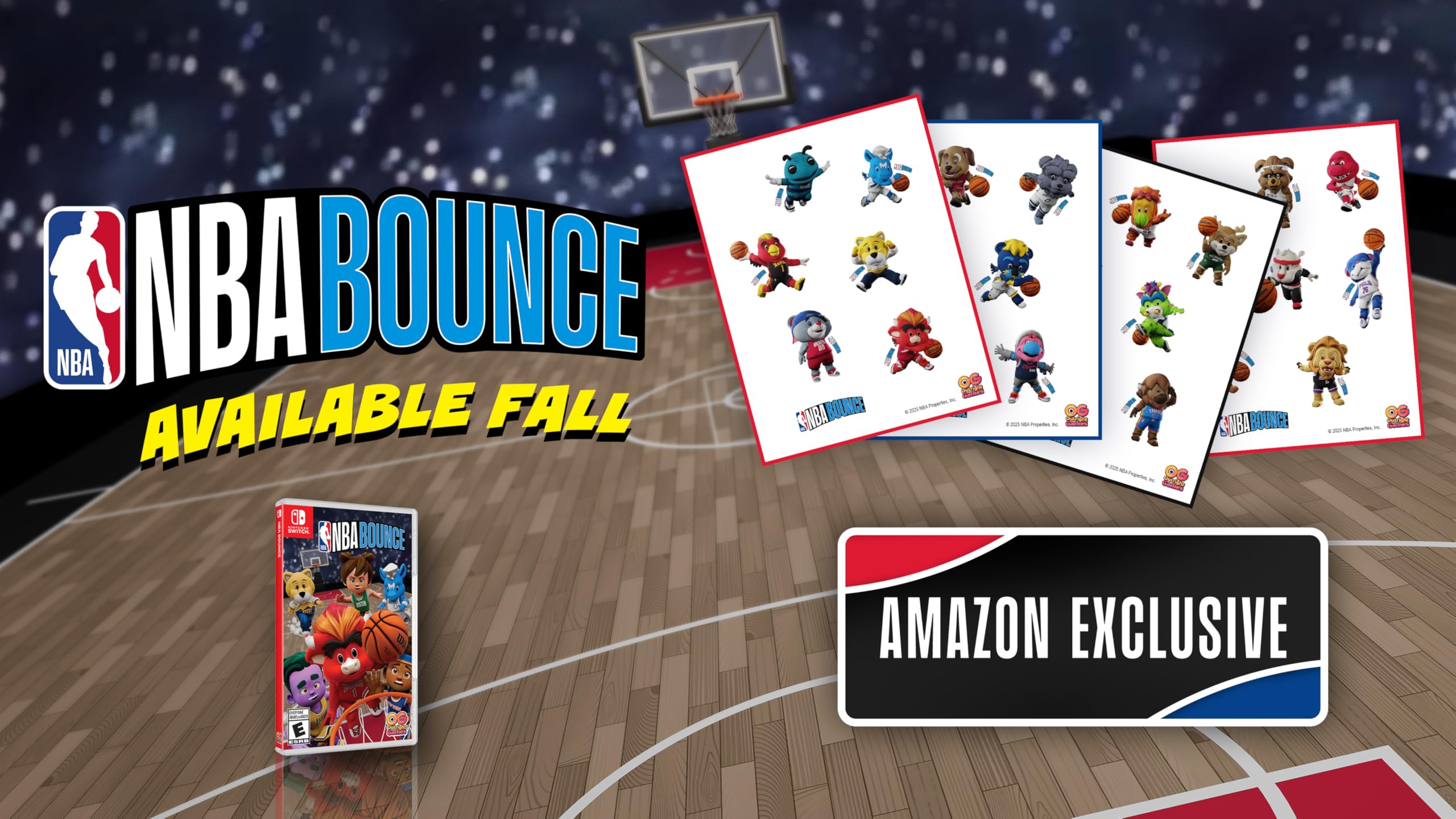 NBA BOUNCE - Nintendo Switch Amazon Exclusive with Sticker Sheet